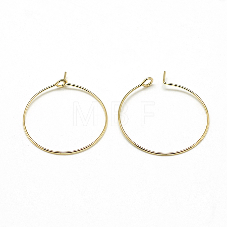 Brass Hoop Earrings LS-KK-T032-005G-1