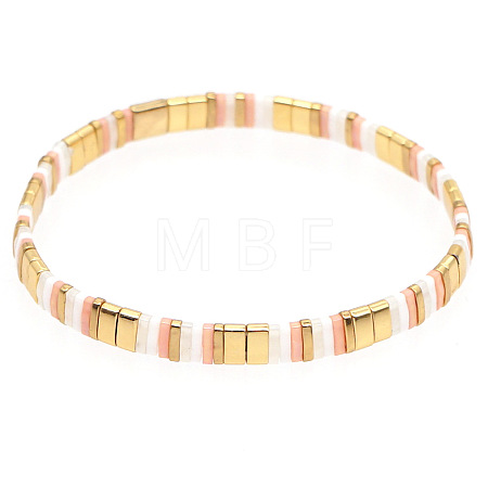 Bohemian Glass Seed Beaded Stretch Bracelets LS-JM4508-39-1