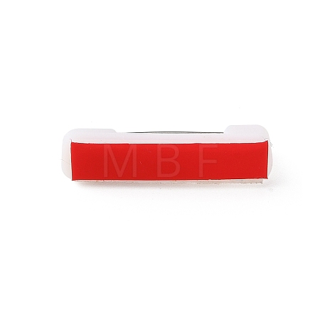 Plastic Adhesive Back Bar Pins with Platinum Iron Pins KY-D025-01A-01-1