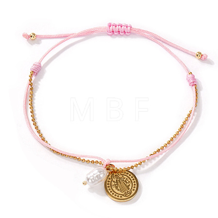 Bohemian 304 Stainless Steel Charm Bracelets WO6368-20-1