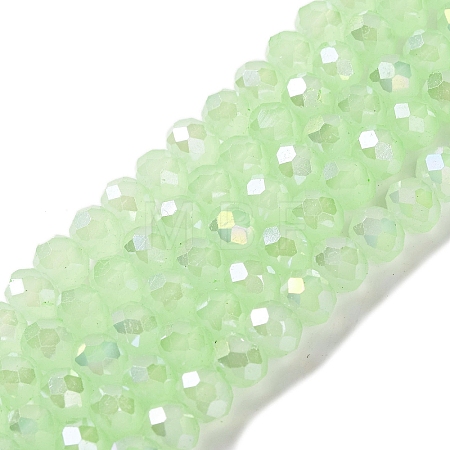 Baking Electroplate Glass Beads Strands LS-DGLA-A039-J6MM-B10-1