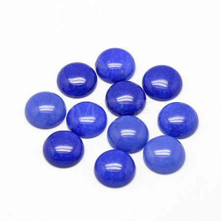 Natural White Jade Cabochons G-R416-12mm-03-1