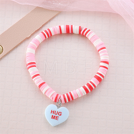 Valentine's Day Zinc Alloy Enamel Charm Bracelets FS-WG4D636-14-1