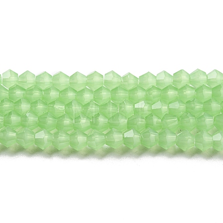 Imitation Jade Glass Beads Strands GLAA-F029-J4mm-01-1