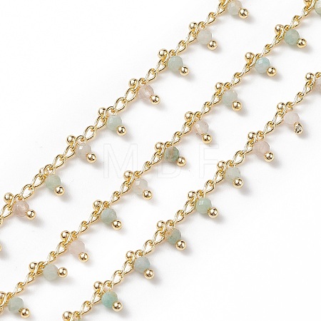 Natural Amazonite Handmade Beaded Chains CHC-P003-11H-1