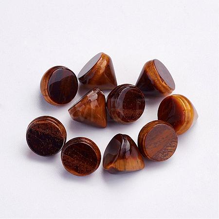 Natural Tiger Eye Cabochons G-P287-B03-1
