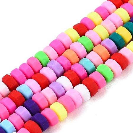 Handmade Polymer Clay Beads Strand CLAY-T021-01-1