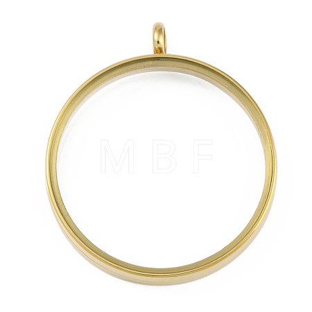 Ion Plating(IP) 304 Stainless Stee Locket Pendants STAS-S132-16G-06-1