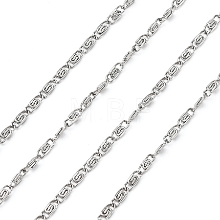 Tarnish Resistant 304 Stainless Steel Lumachina Chains CHS-K002-21A-1