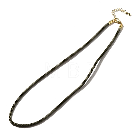 Nylon Milan Cord Necklace Making MAK-M028-01G-03-1