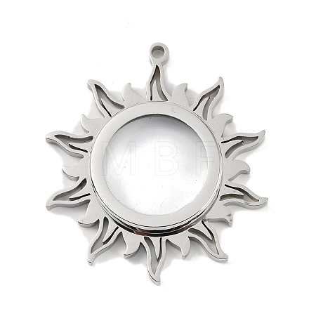 304 Stainless Stee Locket Pendants STAS-S132-08P-01-1