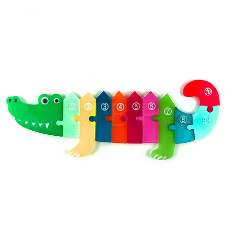 Crocodiles DIY Puzzle Silicone Molds DIY-G046-18-1