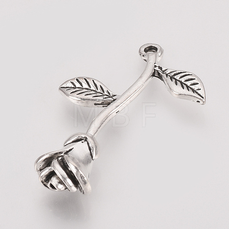 Tibetan Style Alloy Pendants X-TIBE-T011-48AS-LF-1