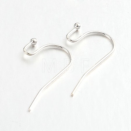 Brass Earring Hooks for Earring Designs KK-M142-01S-RS-1