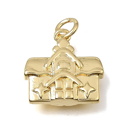 Brass Pendants KK-CBAEEA8-18G-1