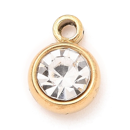 304 Stainless Steel Charms STAS-I165-04C-G-09-1