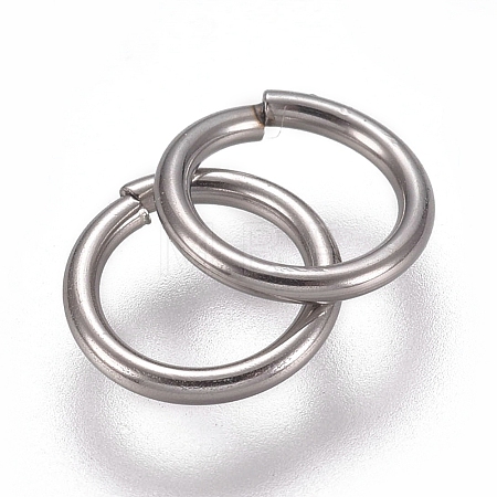 Tarnish Resistant 304 Stainless Steel Soldered Closed Jump Rings STAS-M274-024B-1