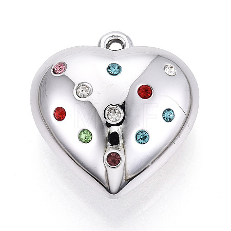 Acrylic & Rhinestone Pendants OACR-T030-41A-1