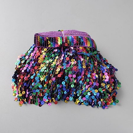 PET Tassel Trim DIY-WH0504-322E-1