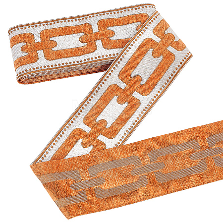5M Polyester Jacquard Grid Ribbon OCOR-WH0003-088B-03-1