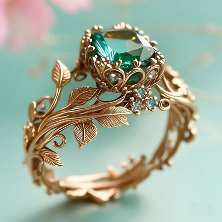 Zinc Alloy & Rhinestone Finger Rings FS-WG73E81-03-1