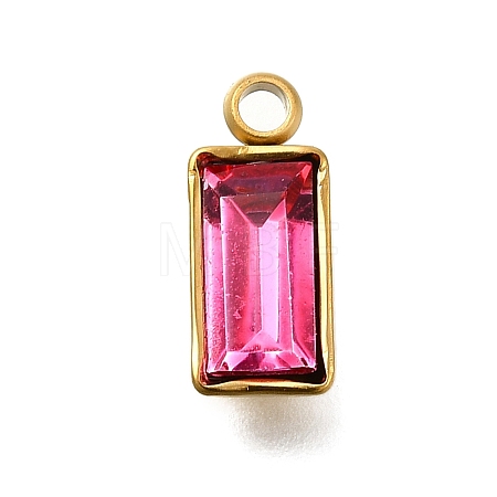 304 Stainless Steel Rhinestone Pendants STAS-Z125-12I-G-1