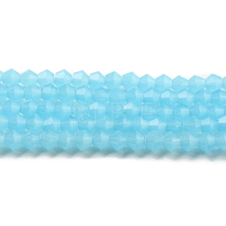 Imitation Jade Glass Beads Strands EGLA-A039-J4mm-D03-1