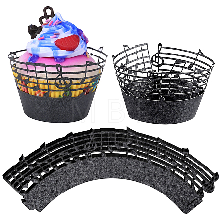 Musical Note Cupcake Wrappers AJEW-WH0871-27-1