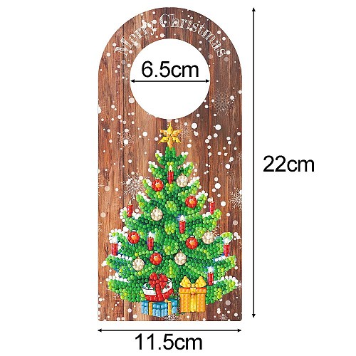 Christmas DIY Diamond Painting Door Decoration Kits PW-WG0AE6E-03-1