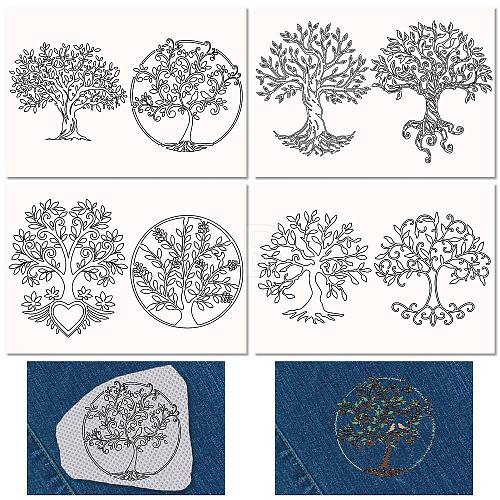 Non-Woven Embroidery Aid Drawing Sketch DIY-WH0538-009-1
