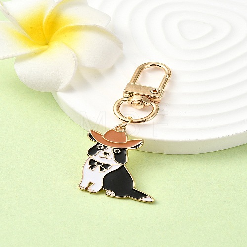 Cowboy Theme Alloy Enamel Pendant Decorations HJEW-YW00022-01-1