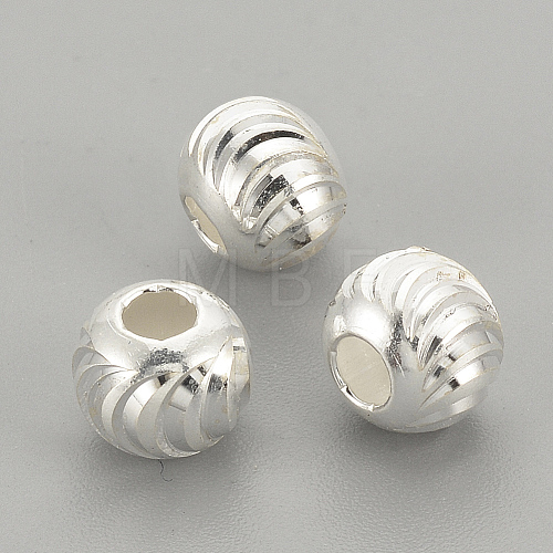 925 Sterling Silver Beads STER-S002-16-4mm-1