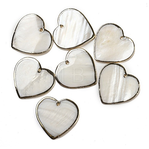 Natural Freshwater Shell Pendants BSHE-Z005-11-1