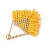 304 Stainless Steel & Glass Seed Beads Fringe Pendants PALLOY-MZ01427-03-2