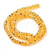 Electroplate Transparent Glass Beads Strands EGLA-A046-01B-07-3