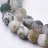 Natural Tree Agate Bead Strands G-J376-11F-6mm-3