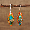 Bohemian Style 304 Stainless Steel Emperor Stone Dangle Earrings SL3554-3-1