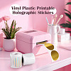 3 Rolls 3 Styles Vinyl Plastic Printable Holographic Stickers OFST-TA0001-10C-9