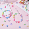 200Pcs Electroplated Opaque Resin Beads RESI-SP0001-59B-4