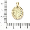 Brass Micro Pave Clear Cubic Zirconia Pendants KK-P350-06B-G-3