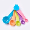 Colorful Plastic Measuring Spoons X-TOOL-WH0048-06-3