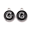 Platinum Plated Alloy Charms LS-ENAM-S118-02G-P-1