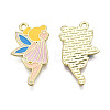 Alloy Enamel Pendants PALLOY-F286-09A-G-1