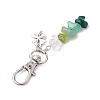 3Pcs 3 Styles Natural Peridot & Quartz Crystal & Green Aventurine & Malachite Chips Pendant Decorations HJEW-JM02338-5