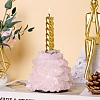 Natural Rose Quartz Candle Holders PW-WG32462-01-1