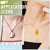 2Pcs Sterling Silver Pendant Cabochon Settings STER-BBC0009-46G-5