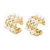 Brass Cuff Earrings EJEW-C186-08G-4