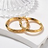 Ion Plating(IP) 304 Stainless Steel Hoop Earrings EJEW-L215-38G-1