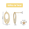 50Pcs 304 Stainless Steel Stud Earring Findings STAS-DC0014-11-2