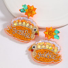 Acrylic Dangle Stud Earrings FS-WG592B9-05-1